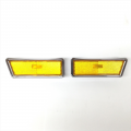 1972 Buick Skylark/GS/Regal/GN FENDER SIDE MARKER AMBER LENS WITH CHROME BEZEL - PR* | XL3239S
