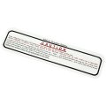 1966 Buick Skylark/GS/Regal/GN  COOLING SYSTEM DECAL (DOWNDRAFT) (DB0117) | DC1629S