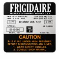 1967 Buick Skylark/GS/Regal/GN FRIGIDAIRE AIR CONDITIONER COMPRESSOR DECAL (DB0140) | DC1665S