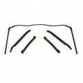 1969 Pontiac Firebird/TransAm CONVERTIBLE TOP WEATHERSTRIPPING SEAL WITH FACTORY STYLE MOLDED HEADER - 5PC SET | WS3761F