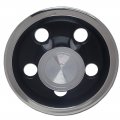 1966 Pontiac Full Size RALLY I CHROME AND BLACK CENTER CAP - EA | WT3815Z