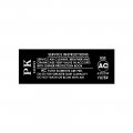 1968 Pontiac Firebird/TransAm 350-4V PONT 400-4V AIR CLNR SERV INST DECAL WHITE  (DT0084) | DC1716F
