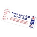 1976 Pontiac GTO/LeMans/Tempest V8-2V KEEP YOUR GM CAR ALL GM DECAL EY8995165 EACH | DT0341