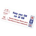 1977 Pontiac Firebird/TransAm ALL 2-V KEEP YOUR GM CAR ALL GM DECAL RE 8995542 EACH | DT0493