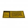 1996 Pontiac Firebird/TransAm ALUMINUM WHEEL WARNING DECAL (DT0206) | DC1884F