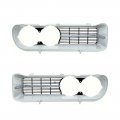 1967 Pontiac Firebird/TransAm 400 GRILLES WITH CHROME BARS (SILVER) - PR* | GH2602F