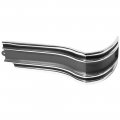 1965 Chevrolet Impala/Caprice/Bel Air CORNER MOLDING RH GRAY/BLACK INSERT (SS) | XP5086P