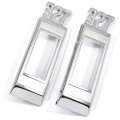 1969 Chevrolet Impala/Caprice/Bel Air FRONT MARKER LIGHT CHROME BEZELS (ENGINE SIZE 327) PAIR | XL5002P