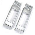 1969 Chevrolet Impala/Caprice/Bel Air FRONT MARKER LIGHT CHROME BEZELS (ENGINE SIZE 350) PAIR | XL5003P