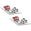 1962 Chevrolet Corvette FRONT FENDER EMBLEM 327/409 X-FLAGS - PAIR | EM2431Z
