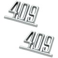1964 Chevrolet Impala/Caprice/Bel Air IMPALA FRONT FENDER EMBLEM '409' - PR | EM2435P