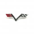 1967 Chevrolet Impala/Caprice/Bel Air FRONT FENDER EMBLEM V FLAGS GM 3899582 | 3899582