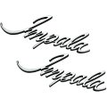 1969 Chevrolet Impala/Caprice/Bel Air IMPALA FRONT FENDER EMBLEM 'IMPALA' - PR | EM2449P