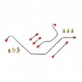 1958 Chevrolet Impala/Caprice/Bel Air FUEL PUMP TO CARB LINES - 348, 3 X 2 CARBURETOR 5 LINES 6 FITTINGS | FT2754P