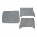 1963 Chevrolet Impala/Caprice/Bel Air TRUNK MAT - RUBBER GRAY CROWSFOOT (COUPE) | TR3819P