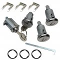 1961 Chevrolet Impala/Caprice/Bel Air GLOVEBOX, TRUNK & DOOR LOCK KIT - PEAR HEAD KEY 177A | KL3542P