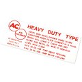 1958 Chevrolet Impala/Caprice/Bel Air DC0501 283-348 AIR CLEANER SERVICE INST DECAL | DC0501