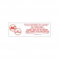 1960 Chevrolet Impala/Caprice/Bel Air DC0699 348 3 X 2 CARBS AIR CLEANER SERVICE DECAL | DC1722P