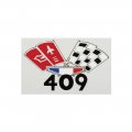1963 Chevrolet Impala/Caprice/Bel Air DC0178 409 FLAG AIR CLEANER DECAL | DC1752P