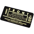 1963 Chevrolet Impala/Caprice/Bel Air DC0189 283 AIR CLEANER SERVICE INST DECAL | DC1754P