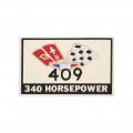 1964 Chevrolet Impala/Caprice/Bel Air DC0367 409 FLAG 340 HP AIR CLEANER DECAL | DC1765P