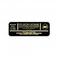 1964 Chevrolet Impala/Caprice/Bel Air DC0724 230/140 AIR CLEANER SERVICE INST DECAL | DC1768P