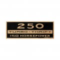 1965 Chevrolet Impala/Caprice/Bel Air DC0220 250 TURBO-THRIFT 150 HP VALVE DECAL | DC1770P