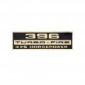 1965 Chevrolet Impala/Caprice/Bel Air DC0300 396 TURBO-FIRE 325 HP AIR CLEANER DECAL PRODUCTION BEFORE 2/15/65 | DC1776P