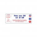 1972 Chevrolet Impala/Caprice/Bel Air DC1064 250 KEEP YOUR GM ALL GM DECAL LD | DC1863P