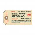 1959 Chevrolet Impala/Caprice/Bel Air DC0862 METHANOL ANTIFREEZE TAG | DC1872P