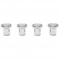 1968 Buick Skylark/GS/Regal/GN AIR DUCT KNOBS CHROME - 4 PIECES - THESE ARE THE SMALL KNOBS THAT HAVE A FLAT FACE AND ARE USED ON THE KICK PANEL AIR VENTS | IN3481Z