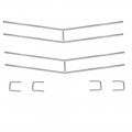 1970 Chevrolet Chevelle/Malibu GRILLE MOLDING (4 HORIZONTAL MOLDINGS, 2 VERTICAL MOLDINGS & 4 END PIECES) - KIT | XP4715V