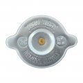 1966 Pontiac GTO/LeMans/Tempest FACTORY STYLE RADIATOR CAP FOR USE WITHOUT COOLANT OVERFLOW RESERVOIR RC-15 (STAMPED WRITING SAYS TURN TIGHT REMOVE SLOWLY WITH DIRECTIONAL ARROWS AND AC 15# RC-15, FLAT BRASS RIVET, HAS 2 EARS, SILVER CAD PLATING) RATED AT 15LBS | CS1650Z