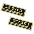 1964 Chevrolet El Camino 250 HP VALVE COVER DECALS  PAIR (DC0228) 3852257 | DC1501C