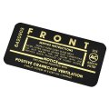 1965 Chevrolet Chevelle/Malibu 327 TURBO-FIRE 250/300 HP AIR CLEANER SERVICE DECAL 6420903 | DC0668