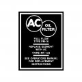1962 Chevrolet Nova/Chevy II OIL FILTER CANNISTER DECAL DC0205 | DC1590C