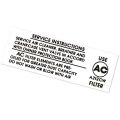 1972 Chevrolet Chevelle/Malibu 396/375 AIR CLEANER SERVICE INSTRUCTIONS DECAL A212CW EA (DC0671) | DC0671