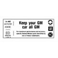 1975 Chevrolet El Camino 305-2V KEEP YOUR GM CAR ALL GM AIR CLEANER DECAL ED (DC0158) MADE IN THE USA | DC1964C