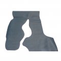 1973 Chevrolet Nova/Chevy II TRUNK MAT - FELT-FOAM AQUA/BLACK HERRINGBONE | TR4680N