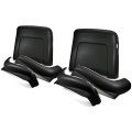 1971 Buick Full Size & Riviera SEAT BACK & APRON KIT (BLACK) 68 ALL AND 69-72 WITH RECLINING PASSENGER SEAT - 6 PIECES | IN2235Z