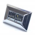 1977 GM Truck POWER WINDOW SWITCH - CORRECT 2 BUTTON POWER WINDOW SWITCH WITH SQUARE CORNERS. MADE OF POT METAL. MOUNTS ON DOOR PANEL (LH FRONT 2DR) - GM # 1725092 | EL5964Z