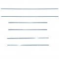 1964 Chevrolet Chevelle/Malibu UPPER SS BODY SIDE MOLDING KIT; 6 PIECES; (DOES NOT INCLUDE THE VERTICLE MOLDINGS AT THE BACK OF THE QUARTER PANEL) | XP5146V