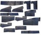 1967 Pontiac GTO/LeMans/Tempest A/C RUBBER FLAP SEAL KIT (14 PIECES) SEALS FOR THE CORE SUPPORT AND THE A/C CONDENSER ONLY | AC4795G