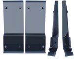 1964 Chevrolet Impala/Caprice/Bel Air BUCKET SEAT MOUNTING BRACKETS - 4 PIECE SET | IN5444P