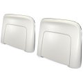 1966 Chevrolet El Camino PLASTIC SEAT BACKS (WHITE) - PR - (WE HAVE REPRODUCED THE SEAT BACKS IN INJECTION MOLDED PLASTIC  WITH CORRECT GRAIN AND MOLDED CHROME EDGING. COMES WHITE AND WHITE PAINT TO MATCH) | IN5433Z