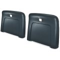 1971 Chevrolet Impala/Caprice/Bel Air PLASTIC BUCKET SEAT BACKS WITH CENTER BUTTON RELEASE HOLE - INJECTION MOLDED WITH MOLDED CHROME (DARK BLUE) - PR | IN4392Z