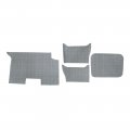 1963 Chevrolet Impala/Caprice/Bel Air TRUNK MAT - RUBBER GRAY CROWSFOOT (CONVERTIBLE) | TR5898P