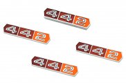 1966 Oldsmobile Cutlass/442/F85 442 EMBLEM KIT GRILLE QUARTER TRUNK - INCLUDES 1 442 GRILLE EMBLEM, 2 442 QUARTER EMBLEMS AND 1 442 TRUNK LID EMBLEM | EM5731T