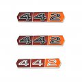 1967 Oldsmobile Cutlass/442/F85 442 EMBLEM KIT FENDER TRUNK - INCLUDES 2 442 FENDER EMBLEMS AND 1 442 TRUNK LID EMBLEM | EM5732T