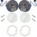 1966 Pontiac GTO/LeMans/Tempest BACKUP LAMP KIT (INCLUDES 2 BACKUP HOUSINGS, 2 LENSES, 2 GASKETS & 4 CHROME SCREWS) | XL9993G